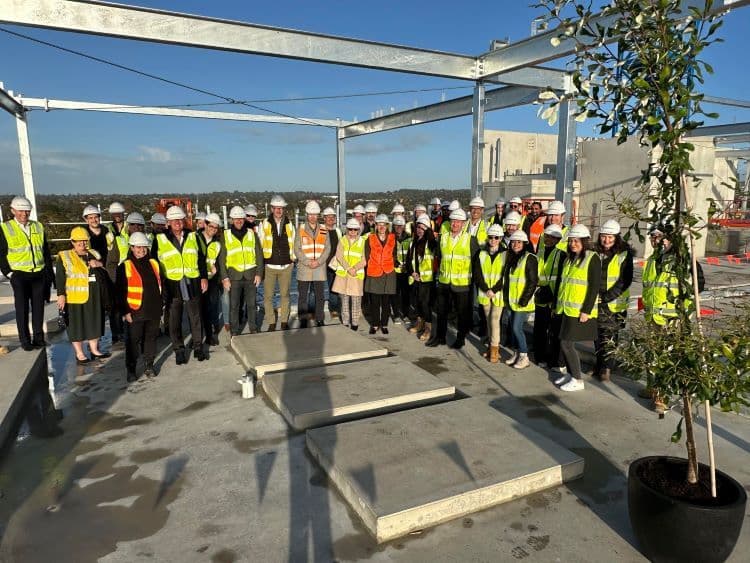 Castlerock celebrates structural completion of Frankston project
